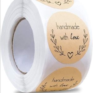 Handmade with love stickers